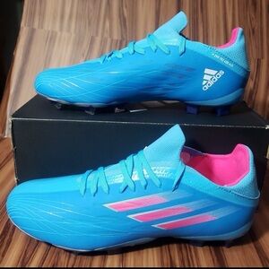 Adidas X Speedflow.1 FG Soccer Shoes, Youth Size 5.5, Blue, GW7461,